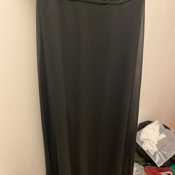 NWT Bill Levkoff Black Chiffon V-neck A-line Dress - Picture 4 of 8